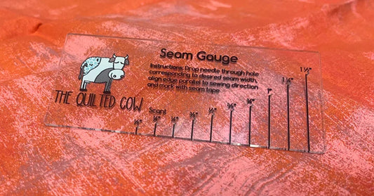 Quilted Cow Seam Gauge