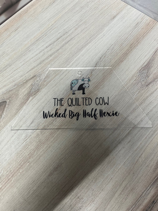 TQC Half Hexie Acrylic Template