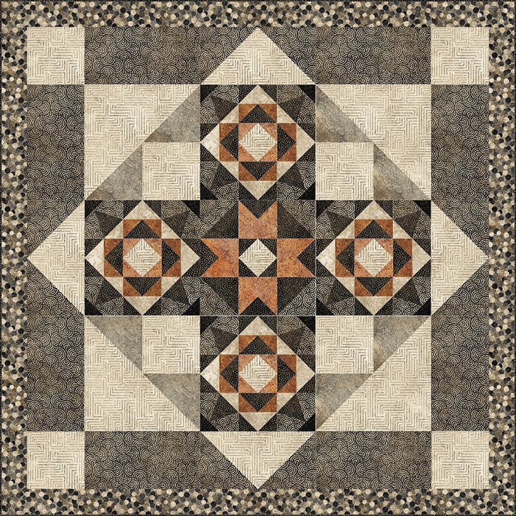 Retro Vibes Canyon Pattern