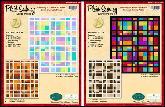 Plaid Sash-Ay Quilt