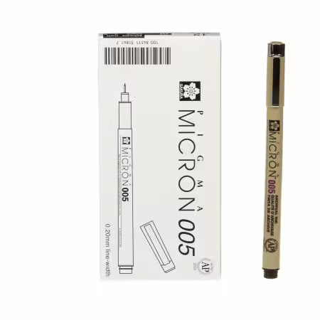 Pigma Micron Pen Black .20mm Size 005